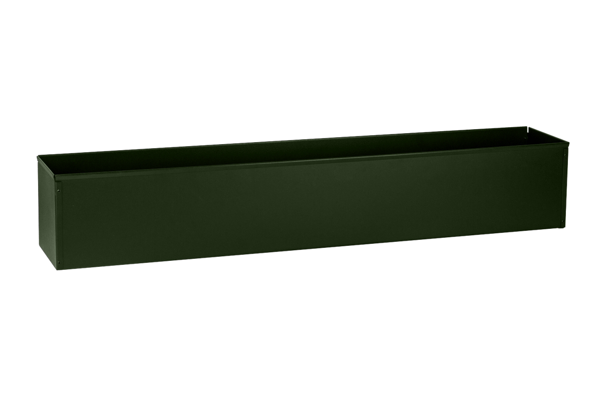 Liva dunkelgrün Balkonblumenkasten ohne Halterung 60 / 80 / 100 cm