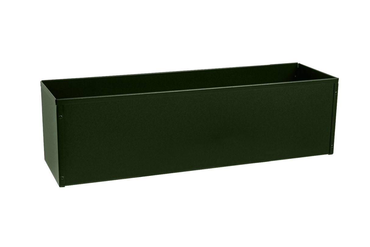 Liva dunkelgrün Balkonblumenkasten ohne Halterung 60 / 80 / 100 cm