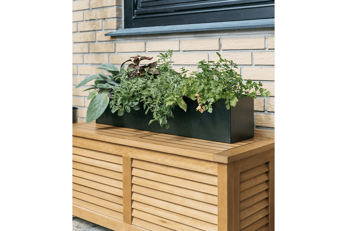 Liva dunkelgrün Balkonblumenkasten ohne Halterung 60 / 80 / 100 cm