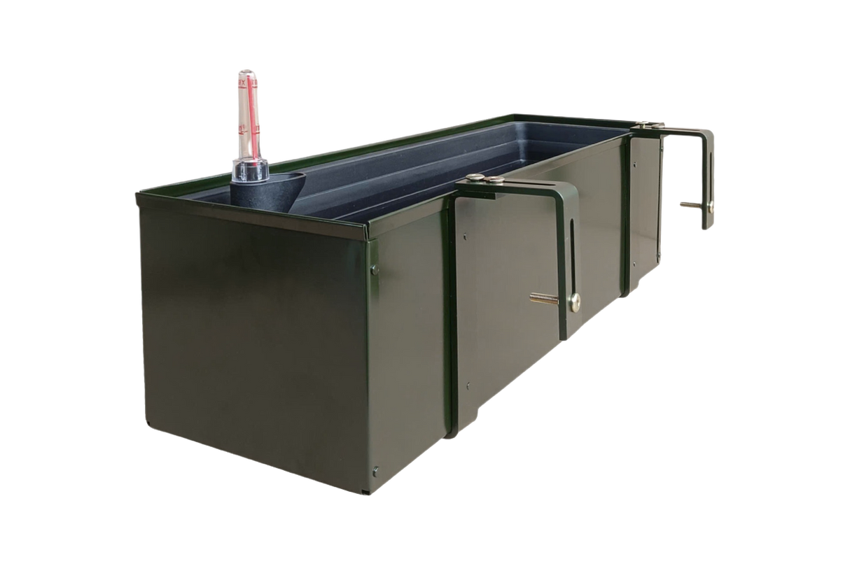 Liva Dunkelgrün Balkonblumenkasten mit Bewässerungssystem 60 / 80 / 100 cm