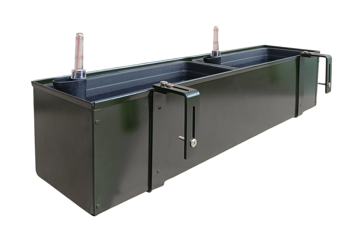 Liva Dunkelgrün Balkonblumenkasten mit Bewässerungssystem 60 / 80 / 100 cm
