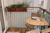 Liva Kupfer Balkonblumenkasten mit Bewässerungssystem 60 / 80 / 100 cm