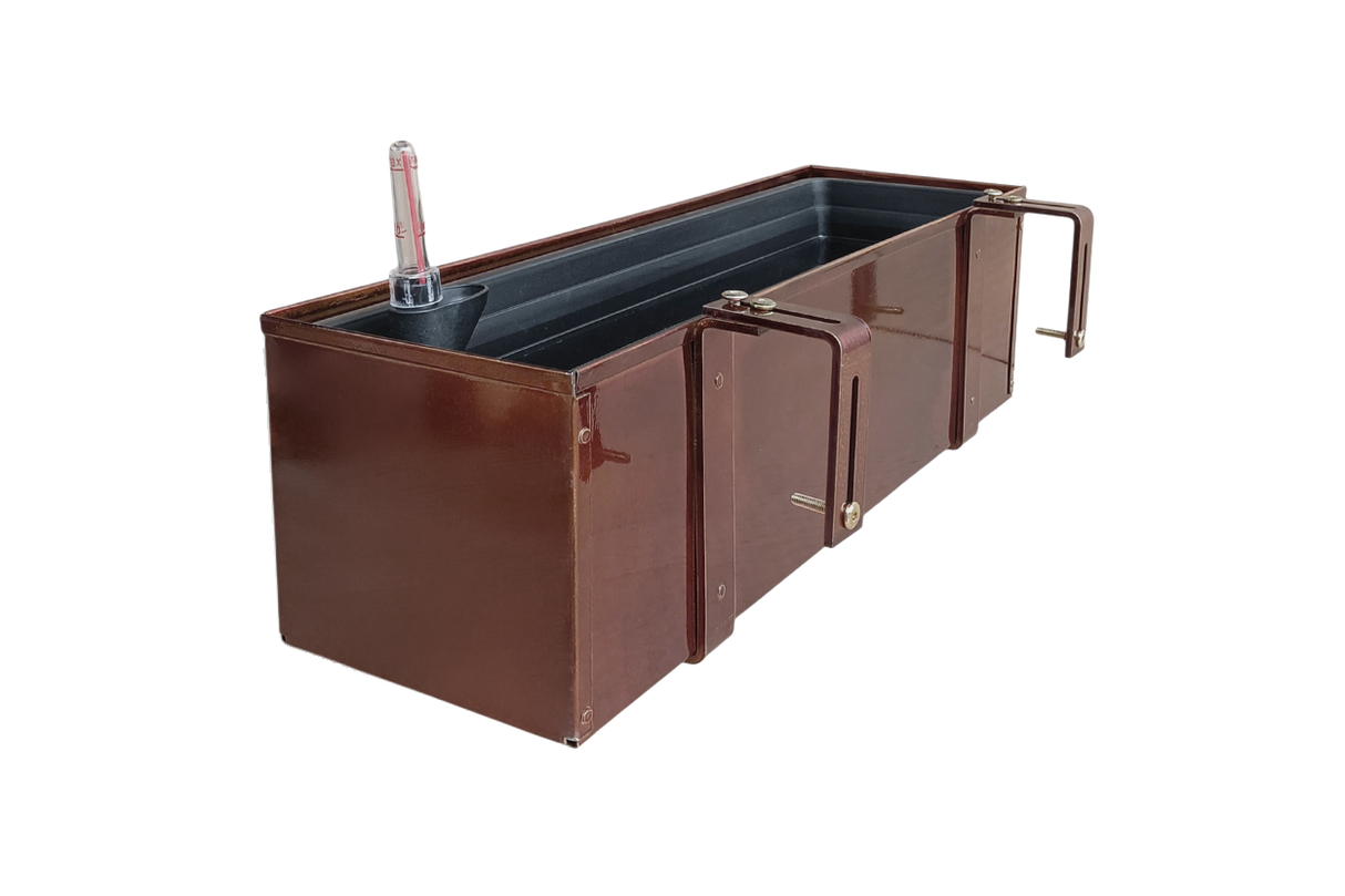 Liva Kupfer Balkonblumenkasten mit Bewässerungssystem 60 / 80 / 100 cm