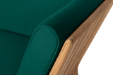 Sienna Teak High Back Lounge Sofa - Ecke