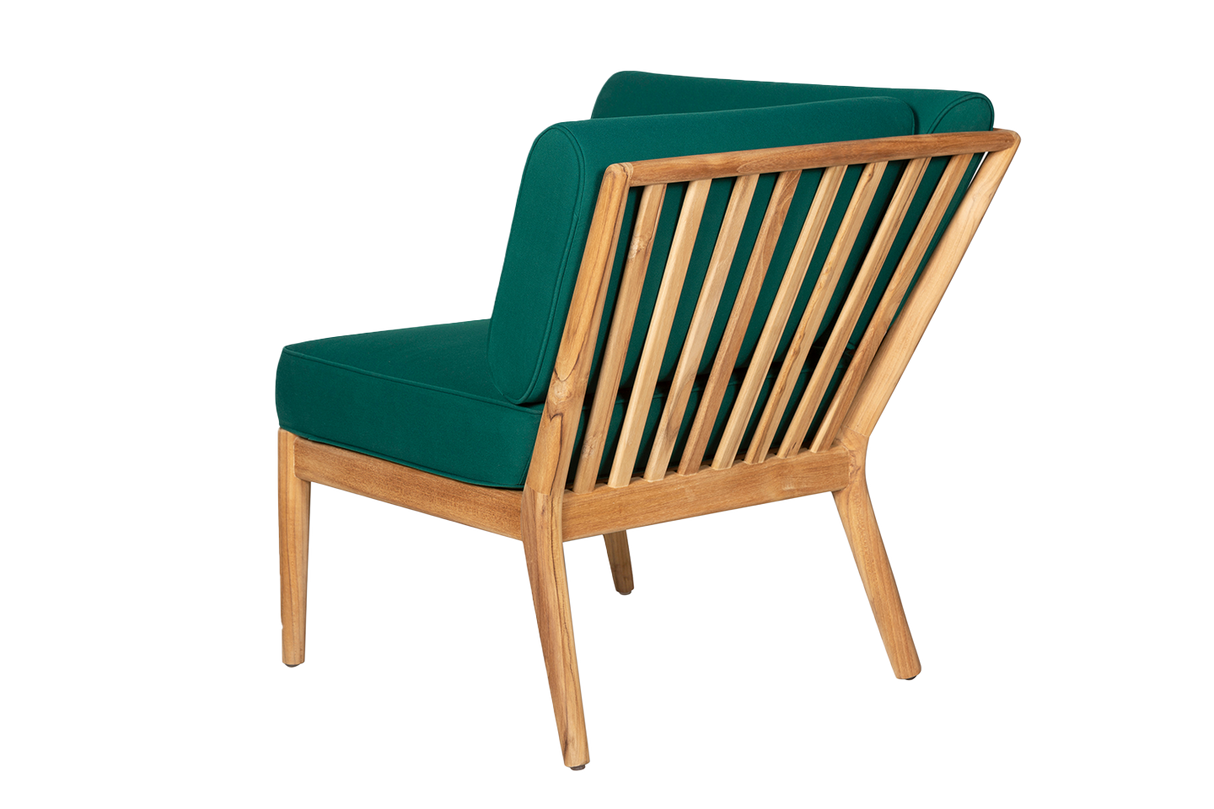 Sienna Teak High Back Lounge Sofa - Ecke