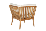 Sienna Teak High Back Lounge Sofa - Ecke