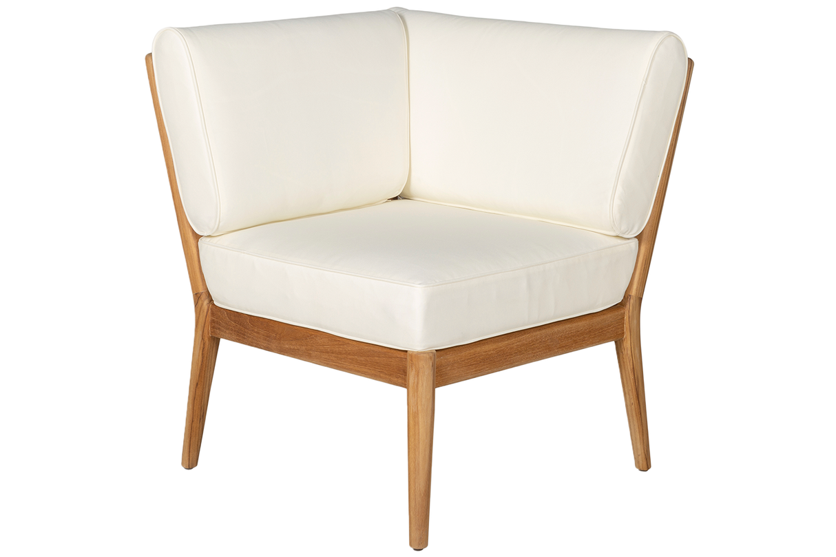Sienna Teak High Back Lounge Sofa - Ecke