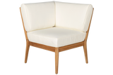 Sienna Teak High Back Lounge Sofa - Ecke