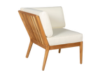 Sienna Teak High Back Lounge Sofa - Ecke