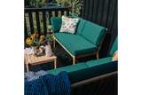 Sienna Teak High Back Lounge Sofa – linke Seite