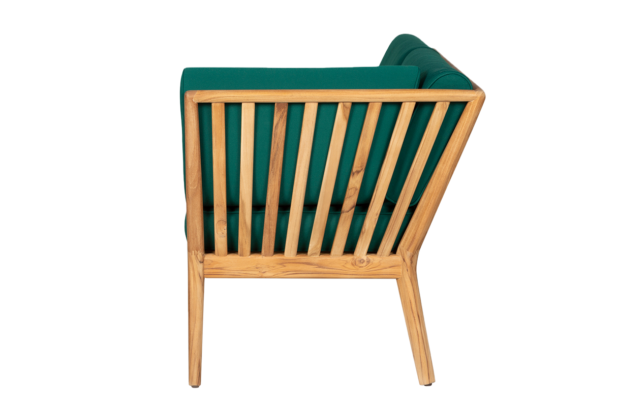 Sienna Teak High Back Lounge Sofa - rechte Seite