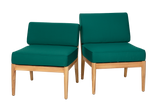 Sienna Teak High Back Lounge Sofa - Mittelmodul