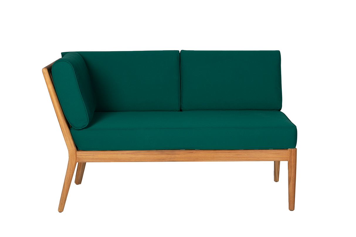 Sienna Teak High Back Lounge Sofa – linke Seite