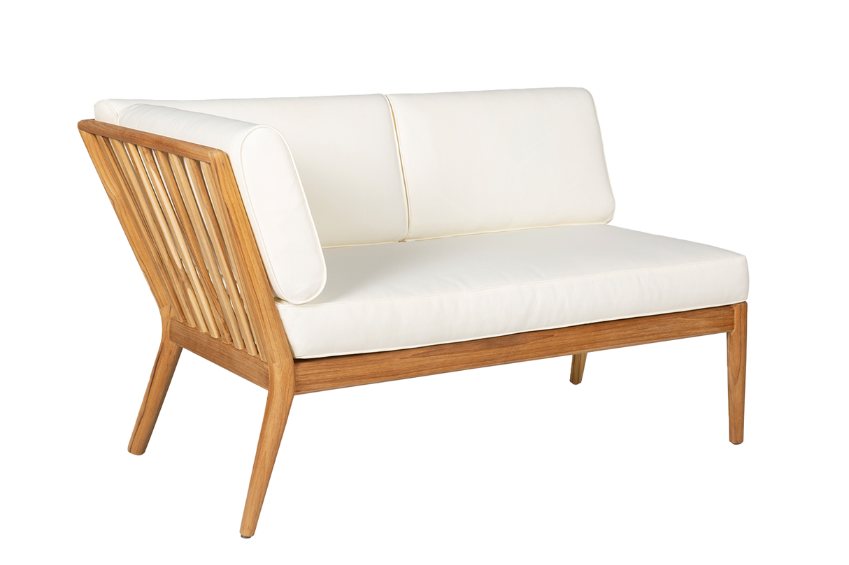 Sienna Teak High Back Lounge Sofa – linke Seite