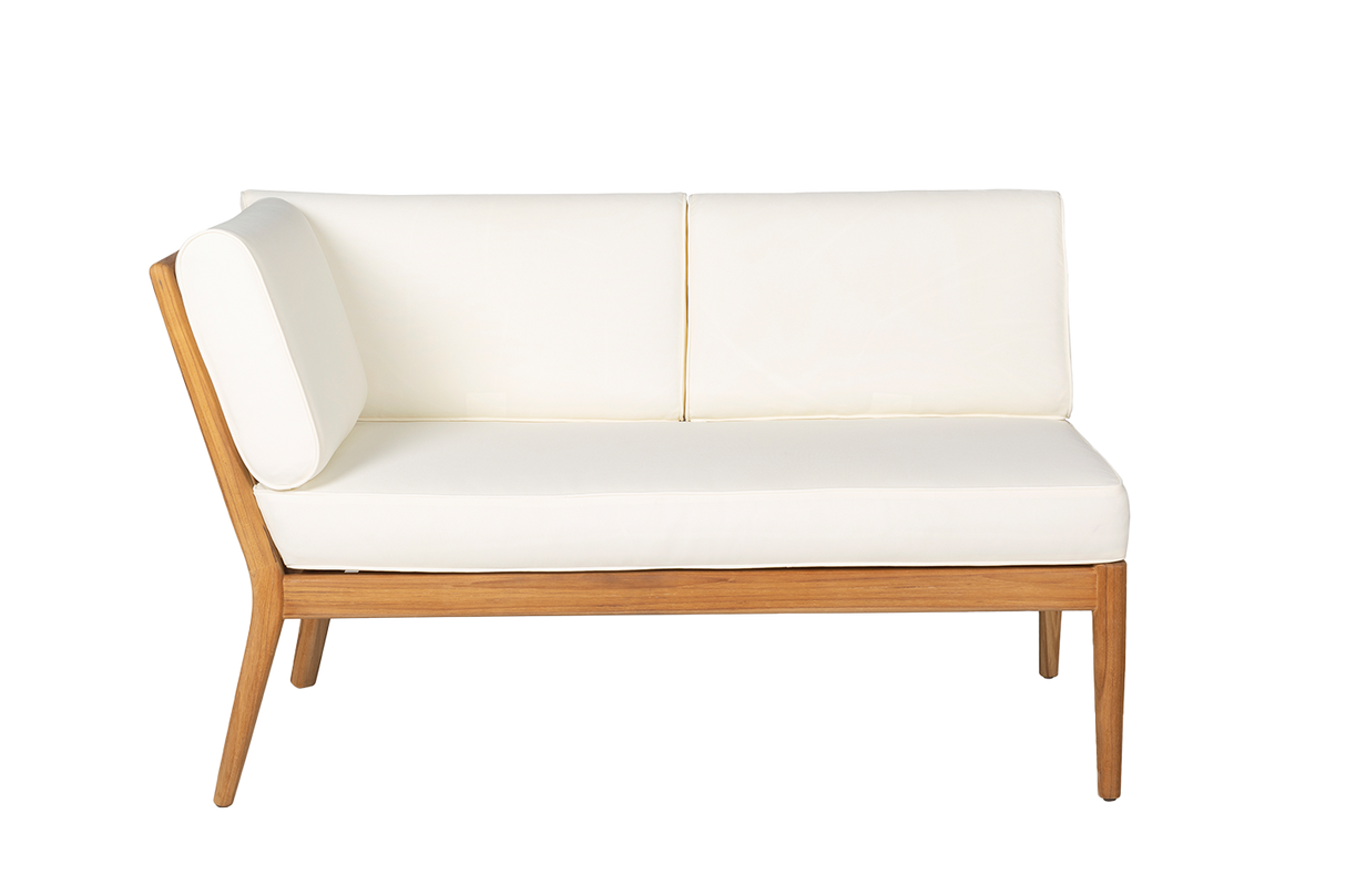 Sienna Teak High Back Lounge Sofa – linke Seite