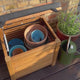 Agnes Aufbewahrungsbank aus Teak 50 cm