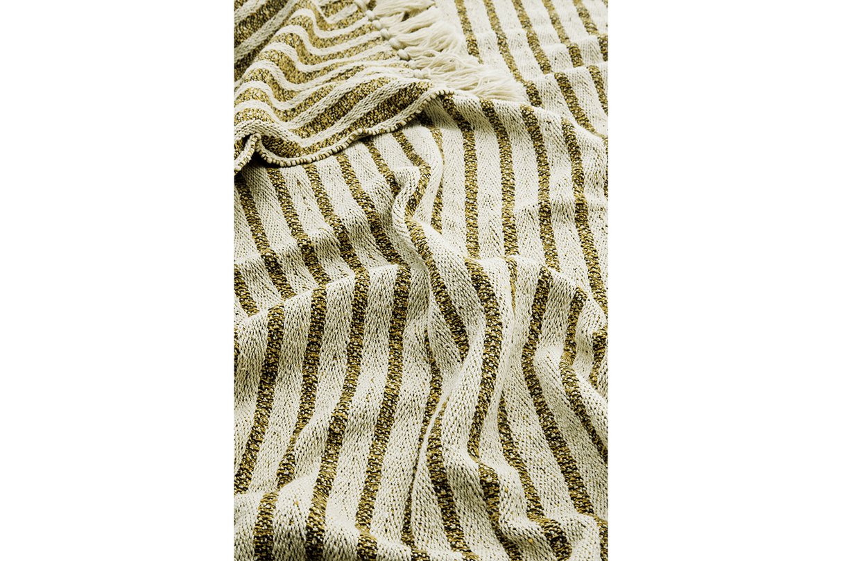 Plaid aus recycelter Baumwolle 125 x 175 cm