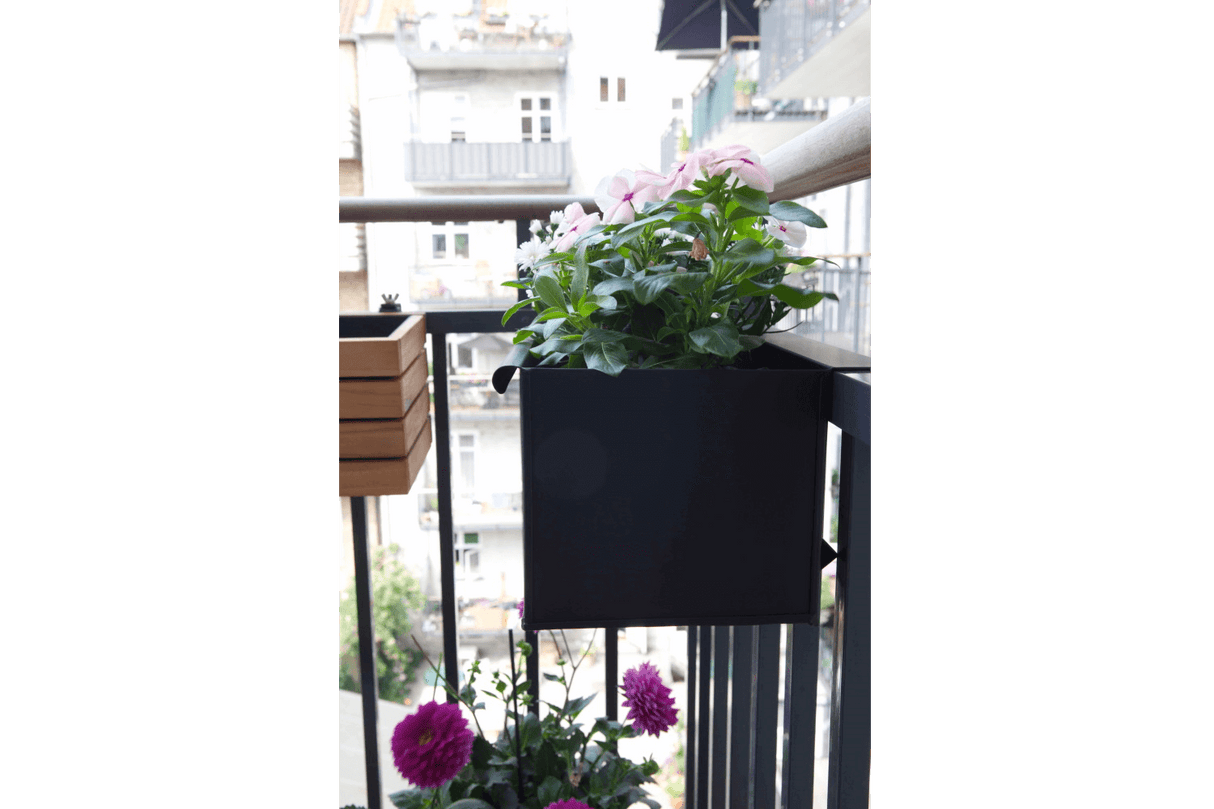 Esther Balkonblumenkasten Schwarz 40 / 60 / 80 cm