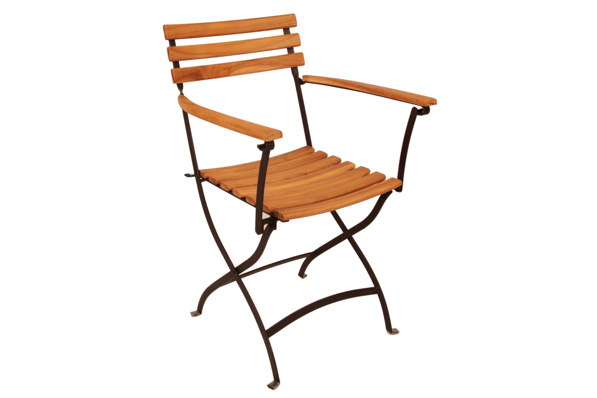 Karla teak Klappstuhl mit Armlehne