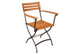 Karla teak Klappstuhl mit Armlehne