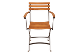 Karla teak Klappstuhl mit Armlehne
