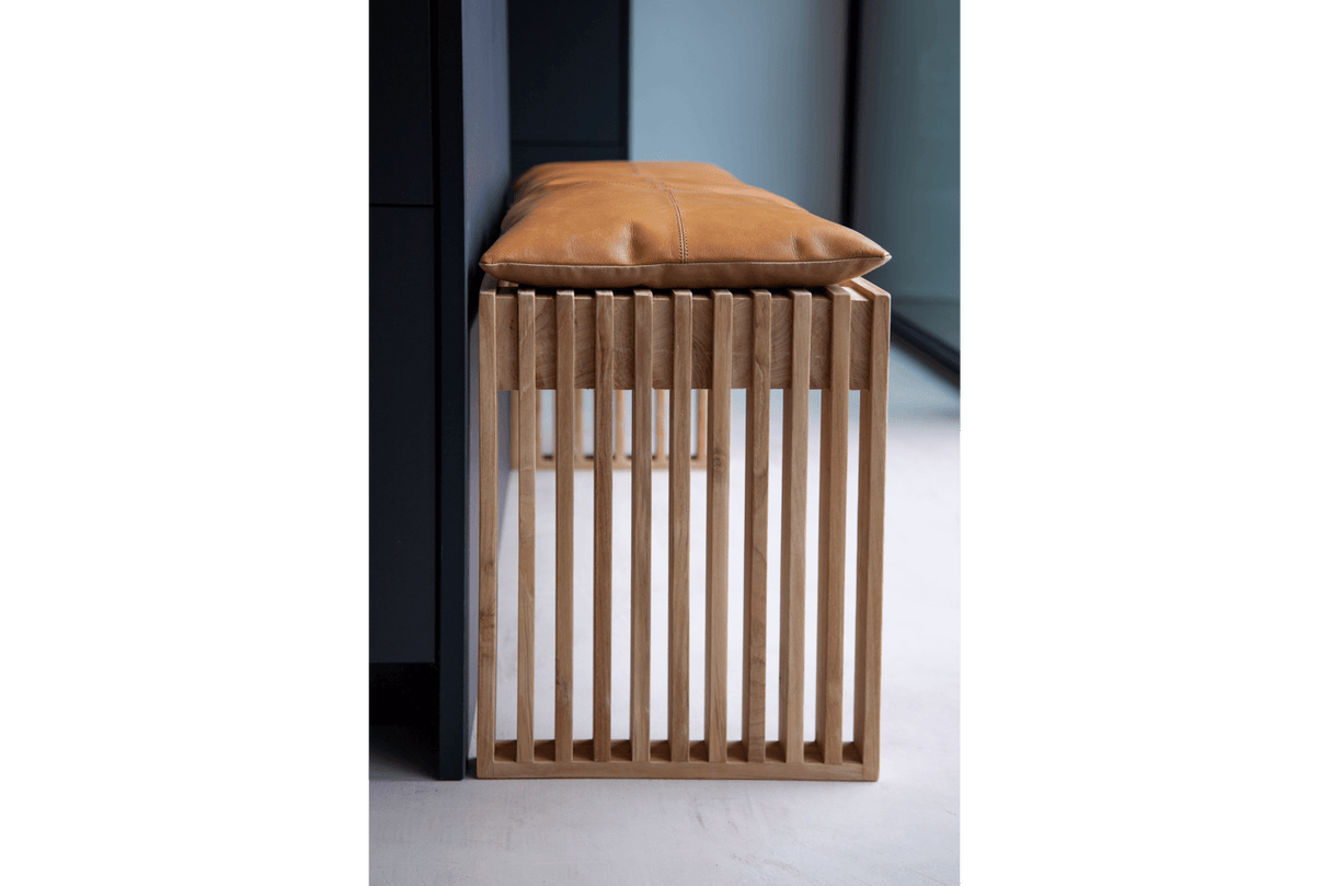 Leder Sitzkissen 104 x 35 cm