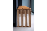 Leder Sitzkissen 104 x 35 cm