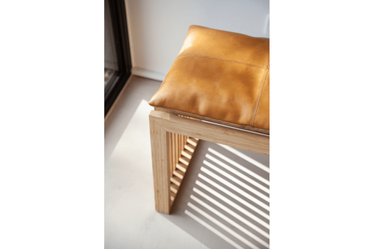 Leder Sitzkissen 45 x 35 cm