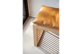 Leder Sitzkissen 73 x 35 cm