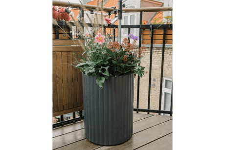 Klimablumentopf von Urbangaarden grau