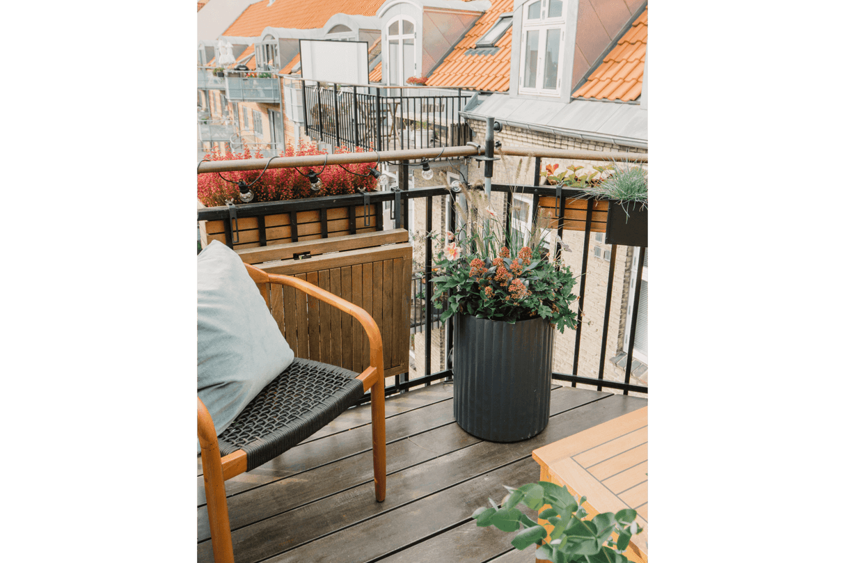 Klimablumentopf von Urbangaarden grau