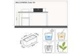 Balconera Balkonkasten mit Bewässerungssystem 50 cm