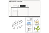 Cottage Balkonblumenkasten mit Bewässerungssystem 50 cm