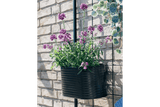 Ovalina Rillo Pflanzenbehalter für Gitter 30 x 17 cm schwarz
