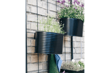 Ovalina Rillo Pflanzenbehalter für Gitter 30 x 17 cm schwarz