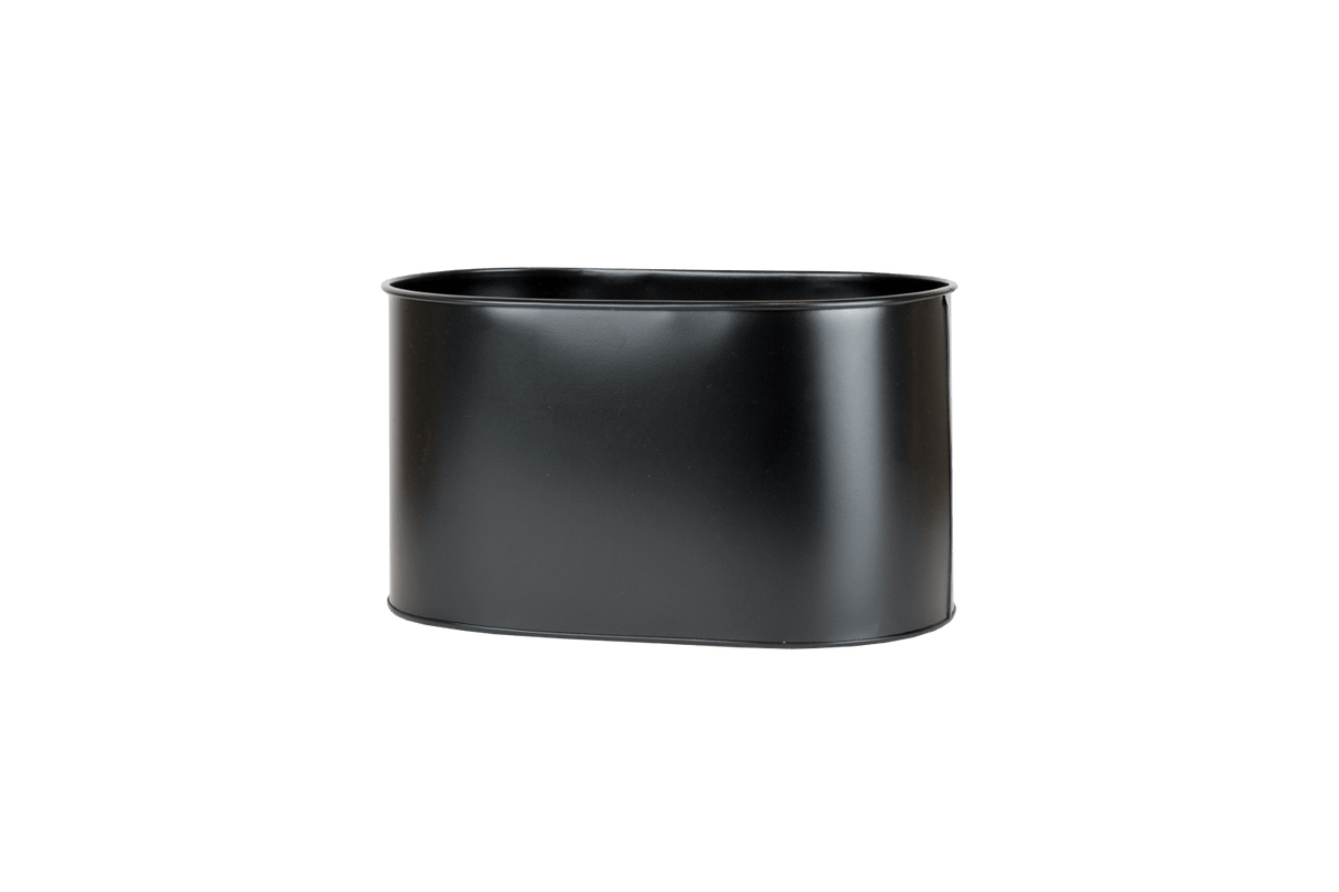Ovalina Pflanzenbehalter für Gitter 30 x 17 cm schwarz