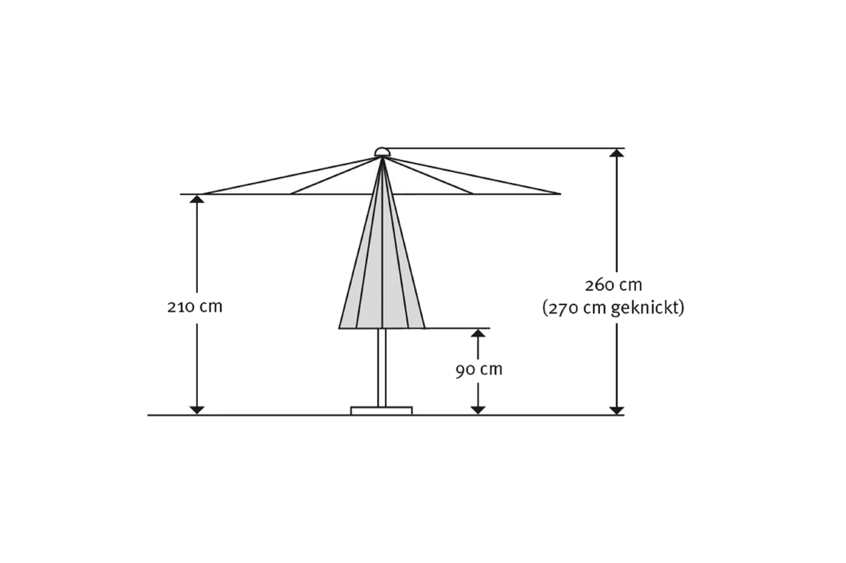 Harlem Sonnenschirm Ø270 cm