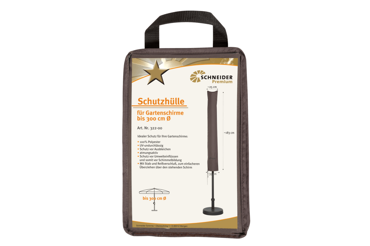 Premium Schutzhülle für Sonnenschirm max Ø200 / Ø300 cm