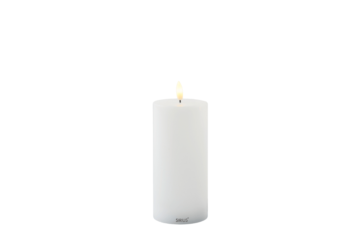 Sille Ø7 5 cm wiederaufladbare LED Kerze