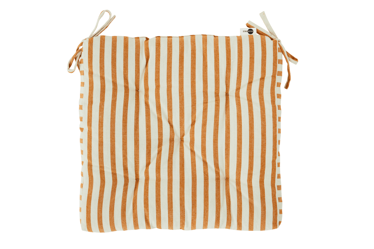 Sitzkissen mit Streifen, Honey 45 x 45 cm