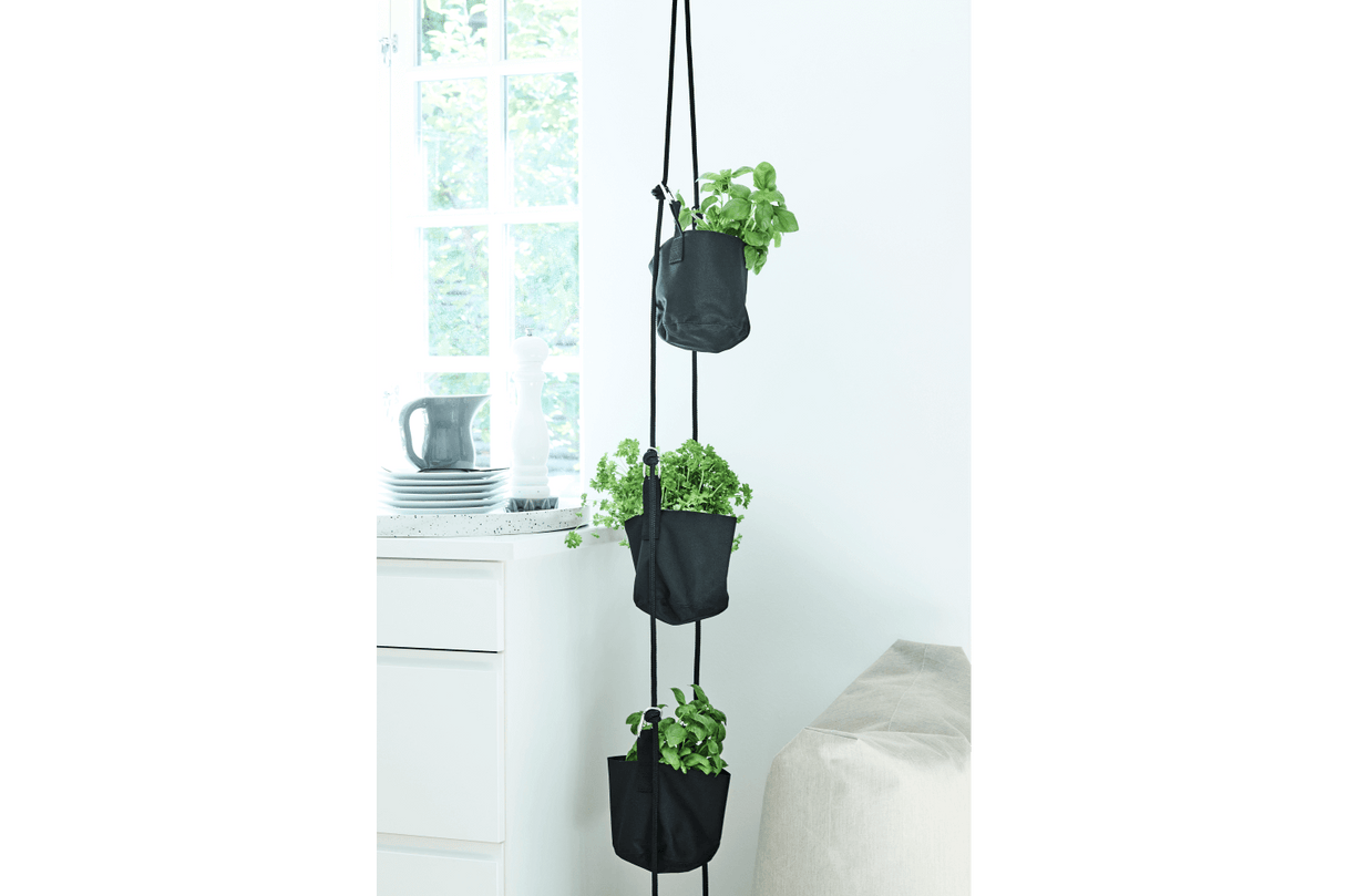 Vertikal hängende Blumentopfe für Wand und Decke