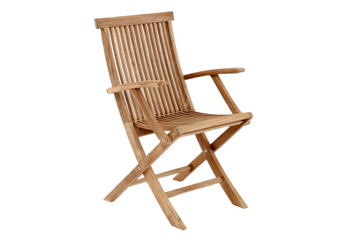 Turin teak Stuhl mit Armlehne