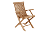 Turin teak Stuhl mit Armlehne